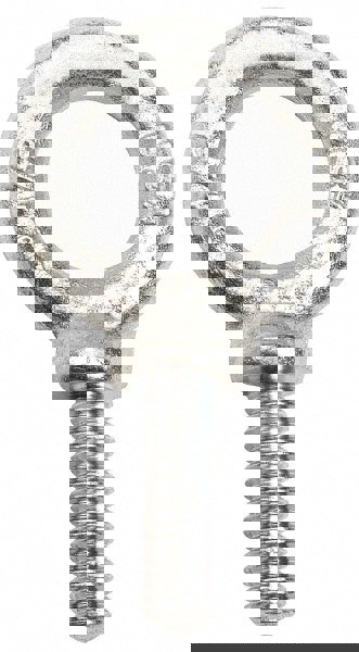 Fixed Lifting Eye Bolt: With Shoulder, 500 lb Capacity, 1/4-20 Thread, Grade C-1035 Steel